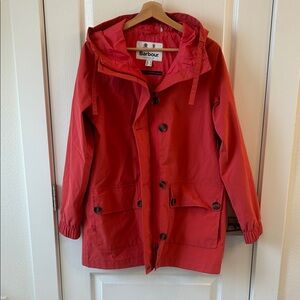 Barbour Vibrant Red Hooded Rain Jacket